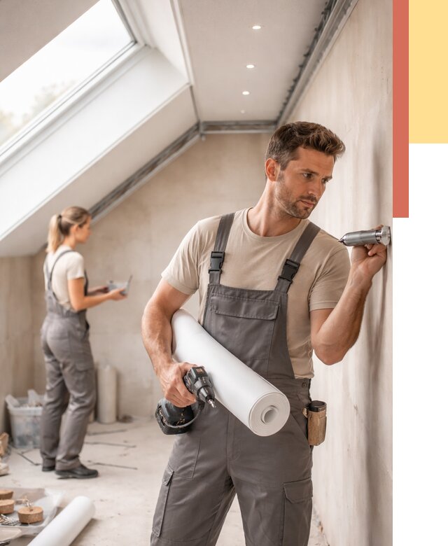 Монтаж натяжного потолка на мансарде в Пензе от 3593 руб. | ОТДЕЛОЧНИК-Пнз