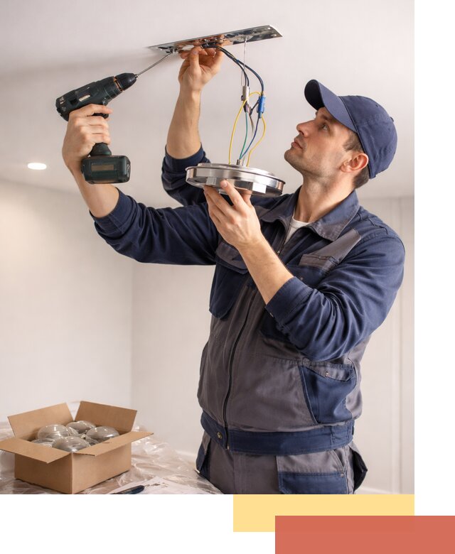 Установка люстры в натяжной потолок в Пензе