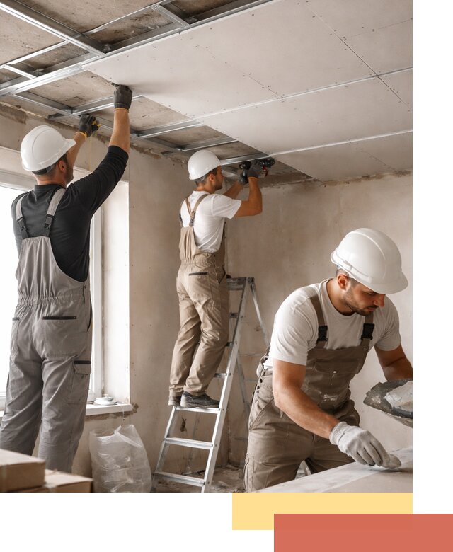 Одноуровневый потолок из гипсокартона в Пензе — монтаж и отделка