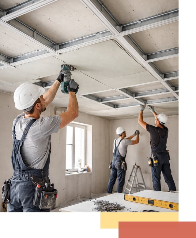 Кессонный потолок из гипсокартона под ключ в Пензе