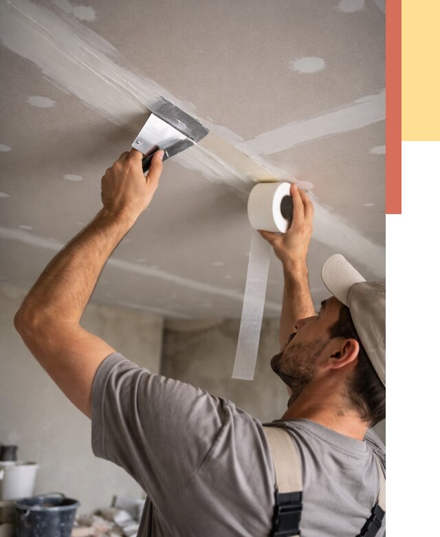 Обработка швов потолка ГКЛ в Пензе от 7699 руб. под ключ | ОТДЕЛОЧНИК-Пнз