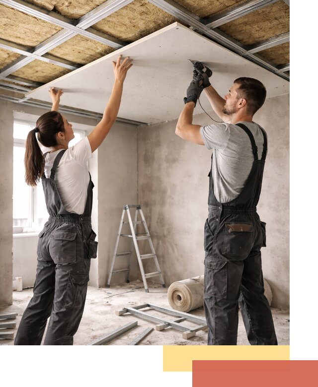 Звукоизоляция потолка из ГКЛ в Пензе профессионально и надежно