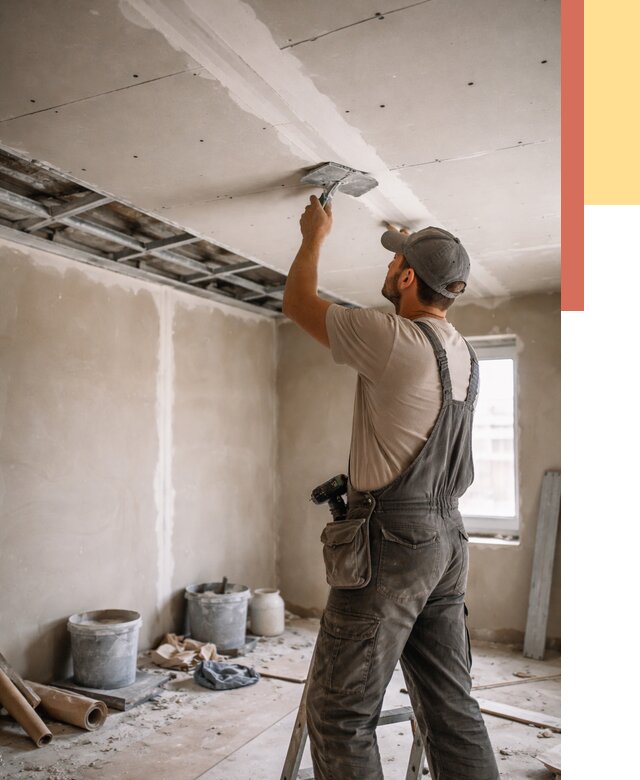 Ремонт потолка из гипсокартона в Пензе от 667 руб./м² — быстро и недорого | ОТДЕЛОЧНИК-Пнз