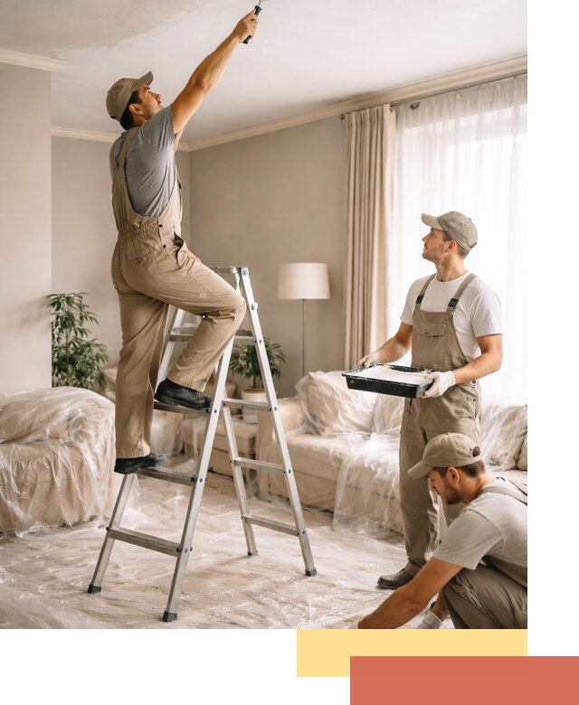 Покраска потолков акриловой краской в Пензе качественно и быстро