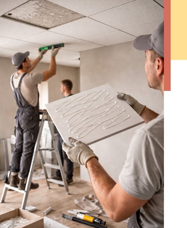 Монтаж потолочной плитки в Пензе от 4619 руб. — быстро и недорого | ОТДЕЛОЧНИК-Пнз