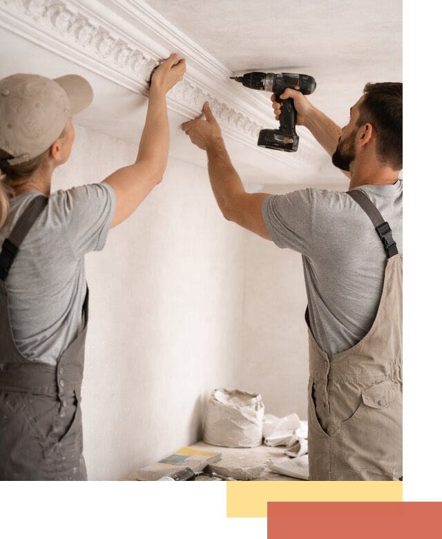 Профессиональный монтаж лепнины на потолок в Пензе