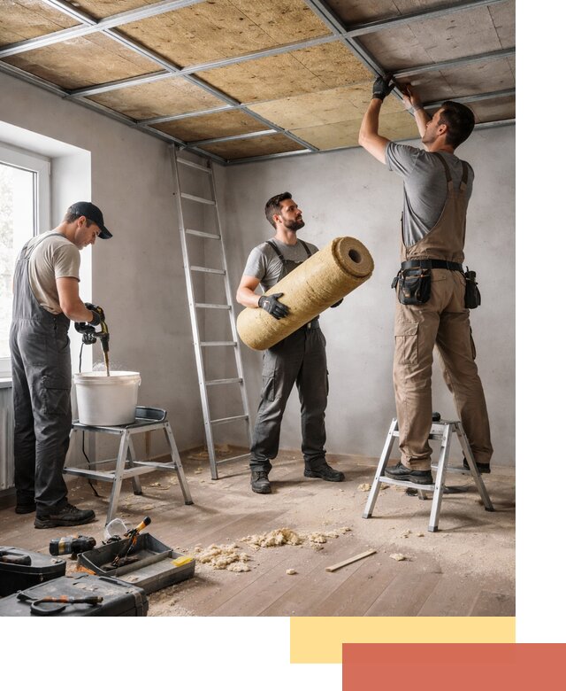 Шумоизоляция потолка в Пензе: профессиональный монтаж и отделка