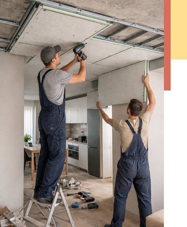 Шумоизоляция потолка панелями зипс в Пензе от 1899 руб. под ключ | ОТДЕЛОЧНИК-Пнз